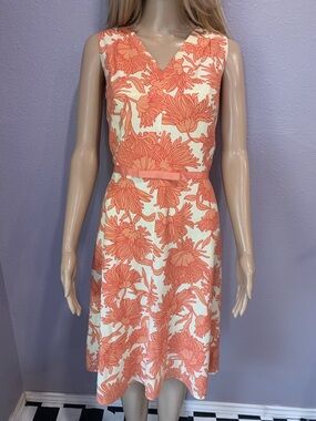 Vintage Yves Cossette Depeche Sleeveless Fit & Flare Dress